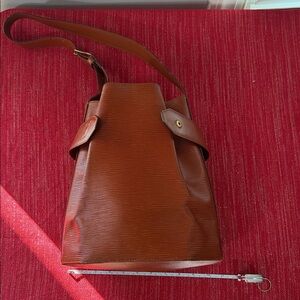 Louis Vuitton Vintage Epi Leather Sac D'Epaule Bucket Bag